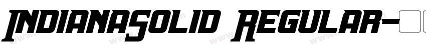 IndianaSolid Regular字体转换